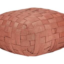 Wyld and Coco Boho Outdoor Pouffe 50 x 50 cm Light Red - thumbnail 2