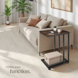 tectake Bedside Table Eton - Industrial Style, 48 X 35 X 66 Cm in Dark Brown - thumbnail 8