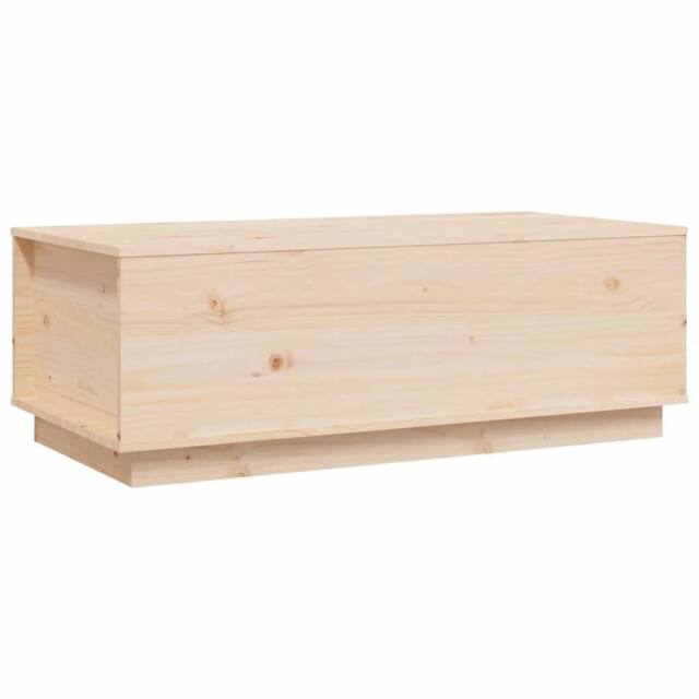 Berkfield Home Coffee Table 100x50x35 cm Solid Wood Pine in Light Tan - Size: 100 x 50 x 35 cm - image 1