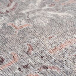 Kukoon Washable Runner Rug Grey Vintage Long Hallway Carpet Mat 60cm x 240cm - Size: 60 cm x 240 cm - thumbnail 5