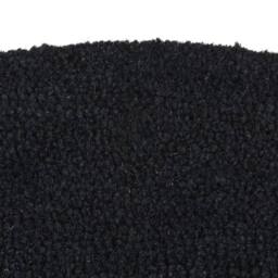 Berkfield Home Door Mat Black Half Round 60x90 cm Tufted Coir - thumbnail 3