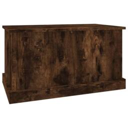 Berkfield Home Storage Box Smoked Oak 70x40x38 cm Engineered Wood in Brown - Size: 70 x 40 x 38 cm - thumbnail 5