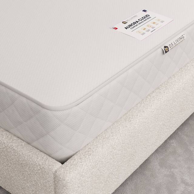 DS Living Soothe Medium Firm Ortho Reflex Aurora Spring Mattress in Off-White - Size: Small Single - image 1