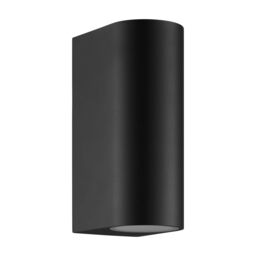 Nordlux Modern Outdoor Wall Light Black Aluminium GU10 Weatherproof - Mains Powered, IP44 - thumbnail 2