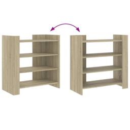 Berkfield Home Sideboard Sonoma Oak 73.5x35x75 cm Engineered Wood in Light Brown - thumbnail 7