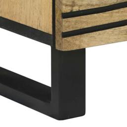 Berkfield Home Sideboard - 40 x 33.5 x 75 cm, made from solid mango & engineer in Brown - Size: 40 x 33.5 x 75 cm - thumbnail 8