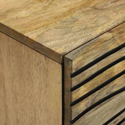 Berkfield Home Sideboard - 40 x 33.5 x 75 cm, made from solid mango & engineer in Brown - Size: 40 x 33.5 x 75 cm - thumbnail 6