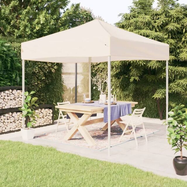 Berkfield Home Folding Party Tent Cream 3x3 m in Beige - image 1