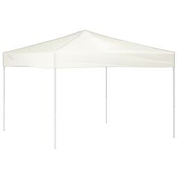 Berkfield Home Folding Party Tent Cream 3x3 m in Beige - thumbnail 2