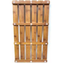 NESTLUNE Bamboo Wooden Bath Mat Duck Board Perfect Shower Mat in Natural - thumbnail 2