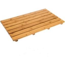 NESTLUNE Bamboo Wooden Bath Mat Duck Board Perfect Shower Mat in Natural - thumbnail 1