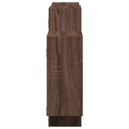 Berkfield Home Wall Shelf Brown Oak 159x18x65 cm Engineered Wood - Size: 159 x 18 x 65 cm - thumbnail 5