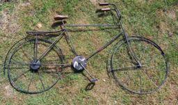 Inspirational Gifting Gents Retro Bicycle Metal Wall Art in Black - thumbnail 5