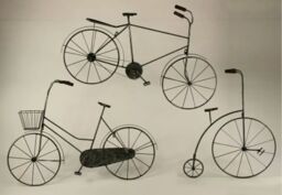Inspirational Gifting Gents Retro Bicycle Metal Wall Art in Black - thumbnail 6