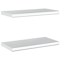 Berkfield Home Wall Shelves 2 pcs 50x23.5x3 cm Silver Stainless Steel - thumbnail 7