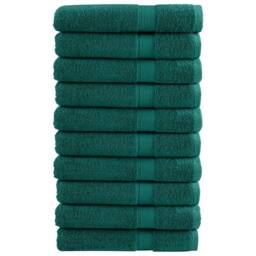 Berkfield Home Premium Sauna Towels SOLUND 10 pcs Green 80x200 cm 600 gsm - thumbnail 2