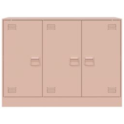 Berkfield Home Sideboard Pink 99x39x73 cm Steel - Size: 99 x 39 x 73 cm - thumbnail 6