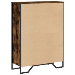Berkfield Home Bookcase Smoked Oak 80x31x106 cm Engineered Wood in Brown - Size: 80 x 31 x 106 cm - thumbnail 6