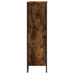 Berkfield Home Bookcase Smoked Oak 80x31x106 cm Engineered Wood in Brown - Size: 80 x 31 x 106 cm - thumbnail 5