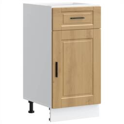 Berkfield Home Kitchen Base Cabinet¬†Porto Artisan Oak Engineered Wood in Brown - thumbnail 2