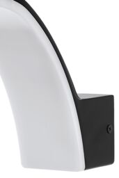 Eglo Fiumicino LED Black Aluminium & Plastic Outdoor Wall Light - thumbnail 4