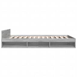 Berkfield Home Modern Bed Frame with Drawers without Mattress Grey Sonoma 140x200 cm - thumbnail 5