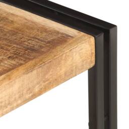 Berkfield Home TV Cabinet 120x30x40 cm Rough Mango Wood in Brown - Size: 120 x 30 x 40 cm - thumbnail 4