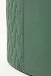 Homescapes Arundel Heart-Shaped Velvet Footstool with Storage in Emerald - thumbnail 6