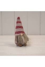 KDMD Pink Fabric Gonk with White & Red Stripey Hat