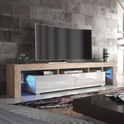 Creative Furniture TV Unit 200cm Sideboard Cabinet Cupboard TV Stand in Light Oak