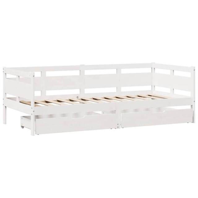 Berkfield Home Practical Daybed with Drawers without Mattress White 80x200 cm So - image 1