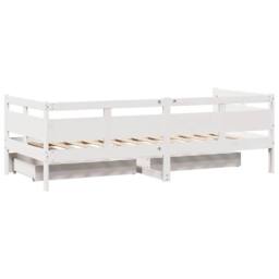 Berkfield Home Practical Daybed with Drawers without Mattress White 80x200 cm So - thumbnail 6