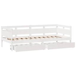 Berkfield Home Practical Daybed with Drawers without Mattress White 80x200 cm So - thumbnail 9