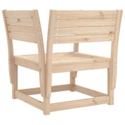 Berkfield Home Beautiful Garden Chair Solid Wood Pine in Natural - thumbnail 6