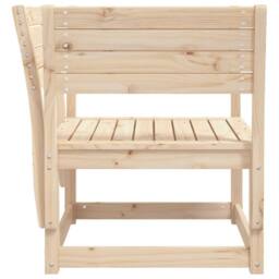 Berkfield Home Beautiful Garden Chair Solid Wood Pine in Natural - thumbnail 5