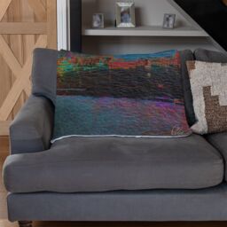Benjamin Tate Design Landscape London Blanket in Natural - Size: 120 cm x 150 cm - thumbnail 2
