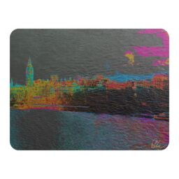 Benjamin Tate Design Landscape London Blanket in Natural - Size: 120 cm x 150 cm - thumbnail 1