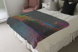 Benjamin Tate Design Landscape London Blanket in Natural - Size: 120 cm x 150 cm - thumbnail 3