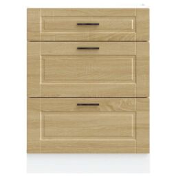 Berkfield Home Kitchen Base Cabinet Porto Sonoma Oak Engineered Wood in Brown - thumbnail 4