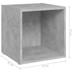 Berkfield Home Classic 6 Piece TV Cabinet Set Concrete Grey Engineered Wood - thumbnail 9