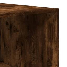 Berkfield Home Wardrobe Smoked Oak 50x50x200 cm Engineered Wood in Brown - Size: 50 x 50 x 200 cm - thumbnail 7