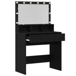 Berkfield Home Dressing Table Black oak Particle board - thumbnail 5