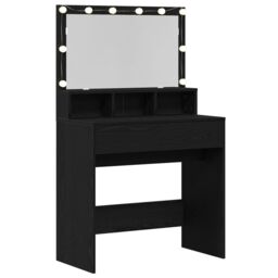 Berkfield Home Dressing Table Black oak Particle board - thumbnail 4