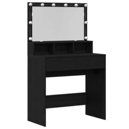 Berkfield Home Dressing Table Black oak Particle board - thumbnail 2