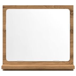 Berkfield Home Bathroom Mirror Cabinet Artisan Oak 40x11x37 cm Engineered Wood in Brown - Size: 40 x 11 x 37 cm - thumbnail 4