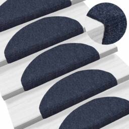 Berkfield Home Self-adhesive Stair Mats 5 pcs Blue 65x21x4 cm Needle Punch - Size: Medium - thumbnail 6