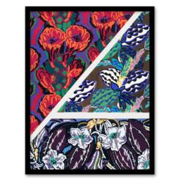 "Artery8 Geometric Floral Motifs Benedictus Vintage Framed Wall Art Print - Size: W12"" x H16""" - thumbnail 1