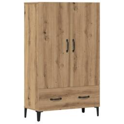 Berkfield Home Highboard Artisan Oak 70x31x115 cm Engineered Wood in Brown - Size: 70 x 31 x 115 cm - thumbnail 2