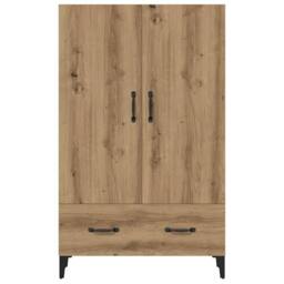 Berkfield Home Highboard Artisan Oak 70x31x115 cm Engineered Wood in Brown - Size: 70 x 31 x 115 cm - thumbnail 3