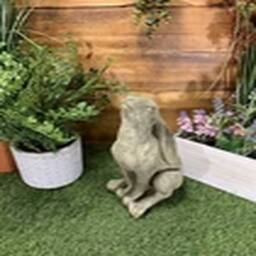 EONLION GARDEN MOON GAZING HARE ORNAMENT in Stone - thumbnail 3